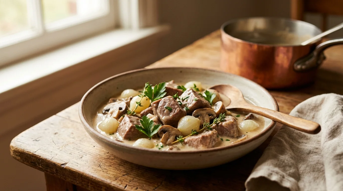 Blanquette de veau : le secret d'une sauce nacrée parfaite