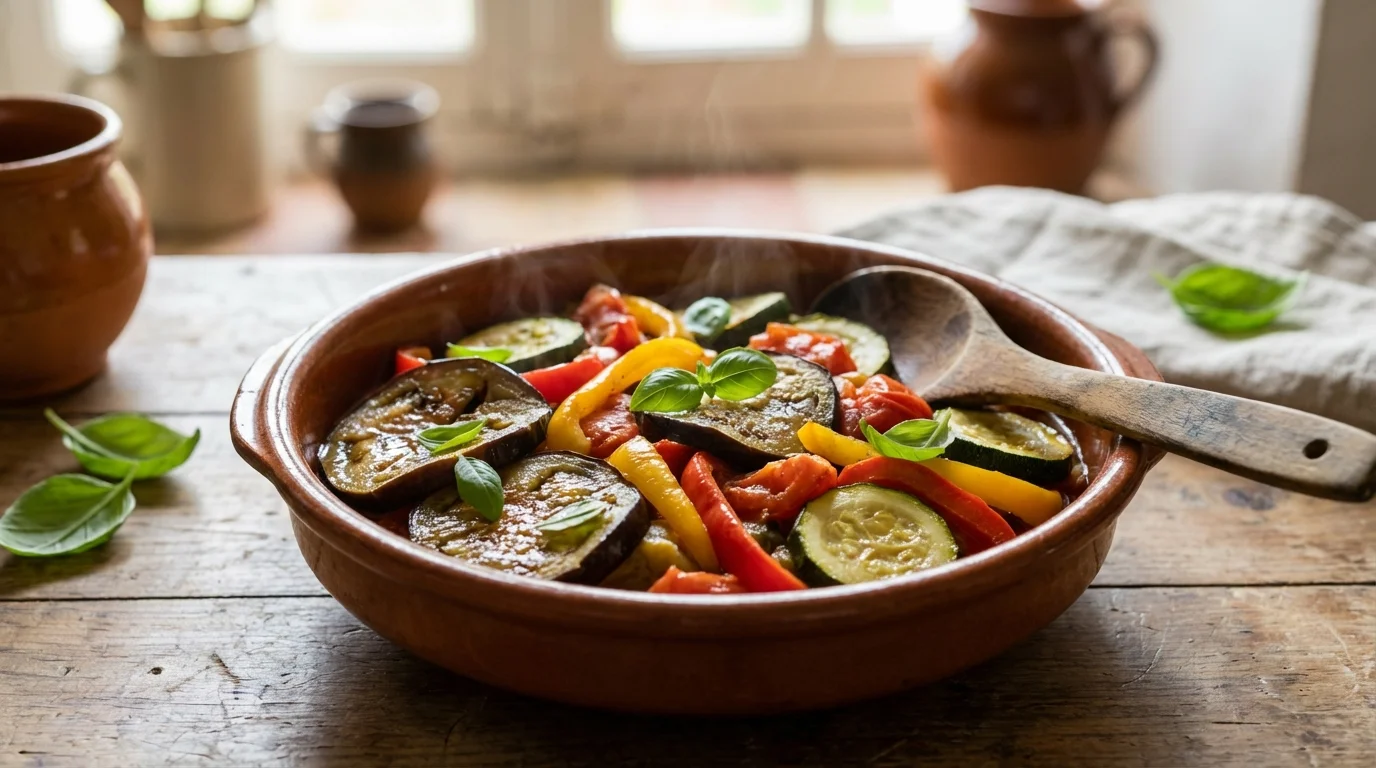 Ratatouille provençale : chaque légume cuit séparément