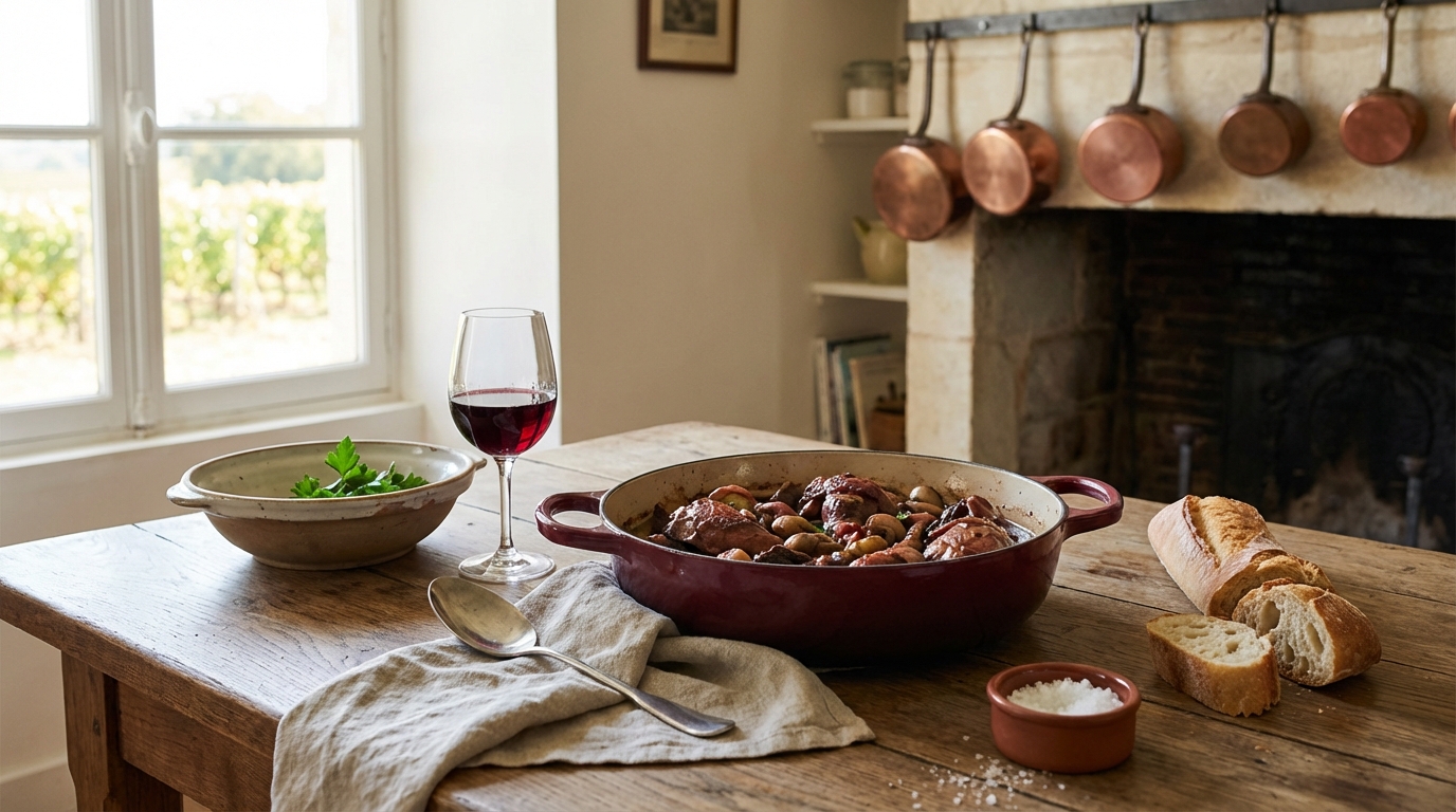 Coq au Vin : la Recette Traditionnelle Bourguignonne